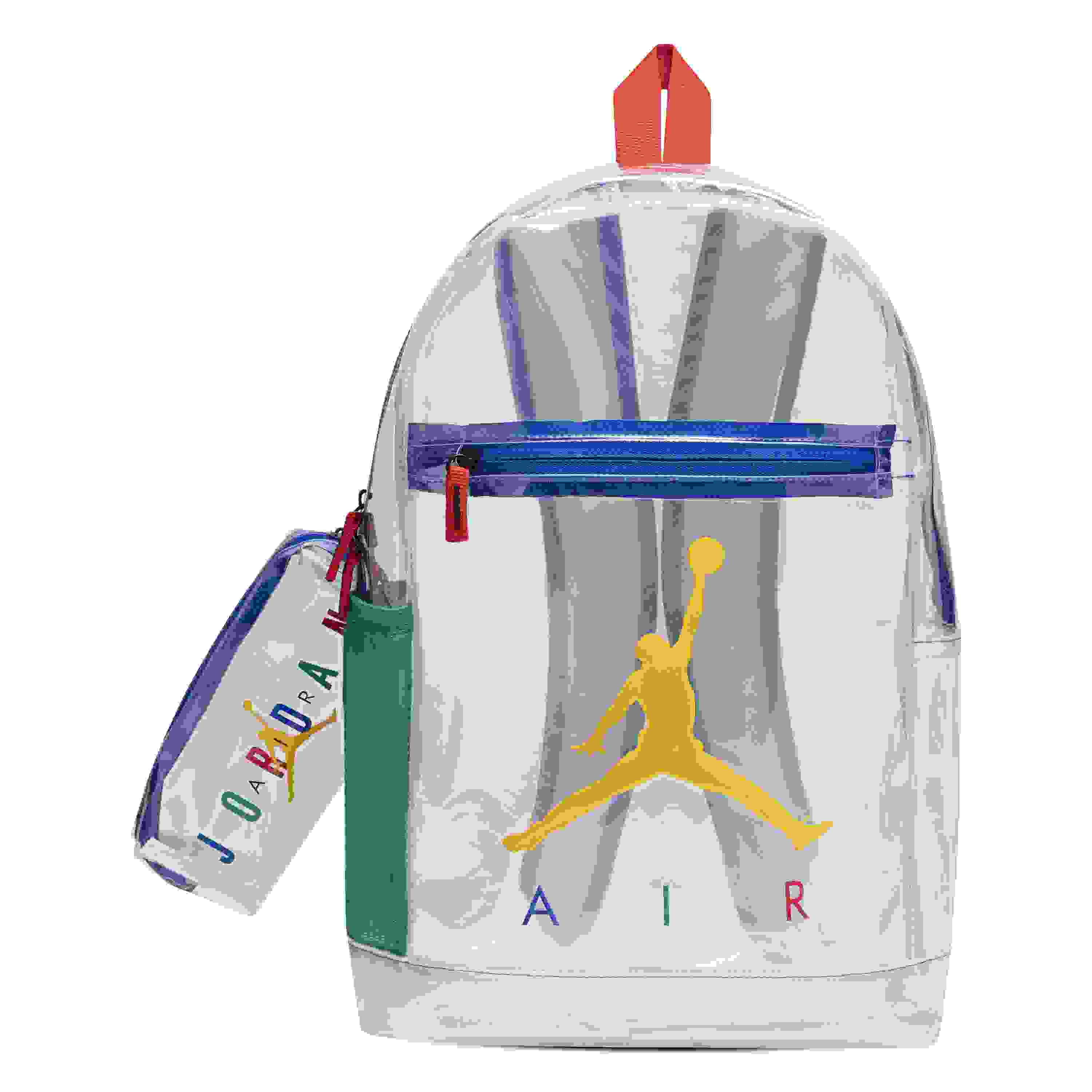 Jordan Air School Clear Multi-Color Backpack
